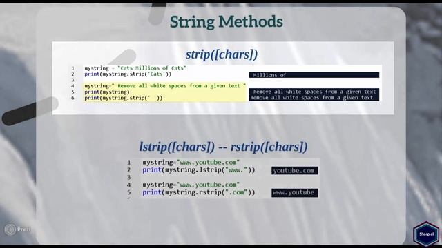String Methods Python - Part 2 смотреть онлайн