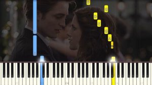 Twilight - Bella's Lullaby - EASY Piano tutorial