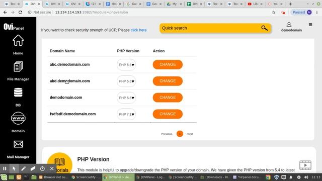 How to change the PHP version in OVIPanel in Cloud Solution? смотреть онлайн