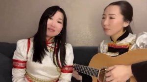 Suranzan & Sayana красивые бурятки. Дуун «Сагаан hараар амаршалнаб» автор Елена Борохитова.