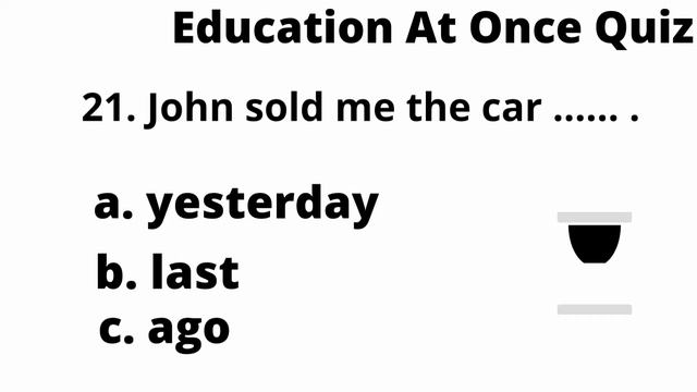 YESTERDAY, LAST OR AGO ?|Education At Once смотреть онлайн