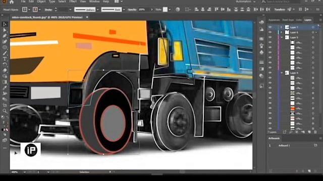 How to trace truck in adobe illustrator смотреть онлайн