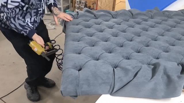 Панель в каретной стяжке с полкой своими руками. Полный мастер класс по изготовлению панели капитон смотреть онлайн