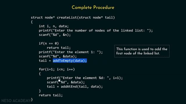 Creating a Circular Singly Linked List смотреть онлайн