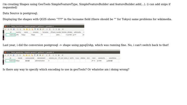 GIS: Writing Shapes with GeoTools: Data fields with UTF-8 content are invalid смотреть онлайн