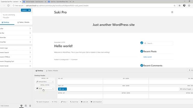 Off-Canvas Vertical Header & Menu | Suki PRO WordPress Theme смотреть онлайн