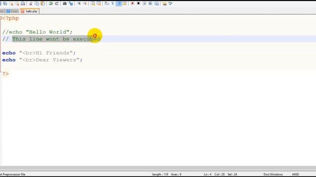 PHP 05 Comments смотреть онлайн