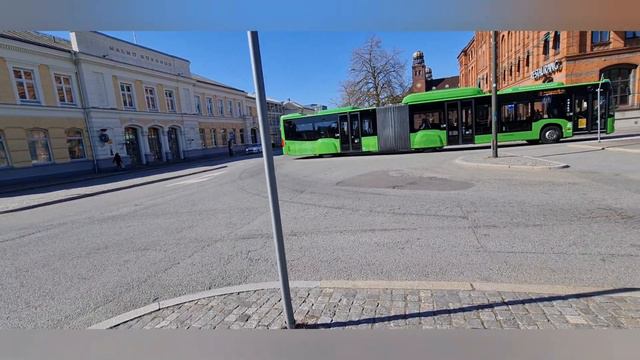 Швеция 24-х метровые 🚍 автобусы г. Мальмё ЖД вокзал. смотреть онлайн