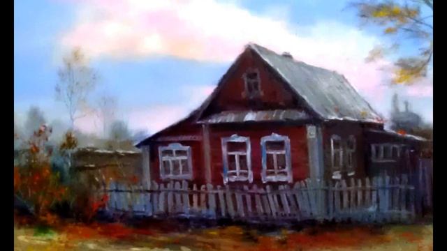 Лидия Ли, картина "Родительский дом" , холст, масло, 40 х 50 см, написана в Башкирии, Уфа смотреть онлайн