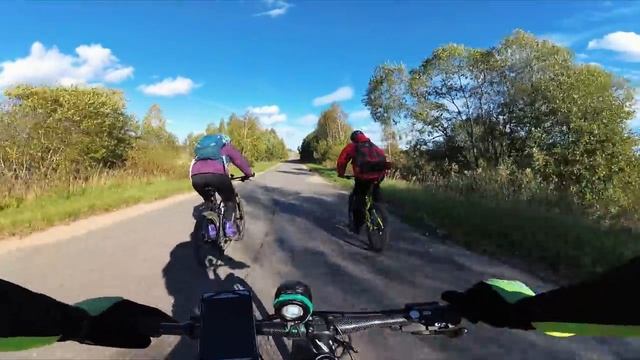 Позитивные приключения на великах. Покатушка с костром. /30.09.2018/ мтб смотреть онлайн