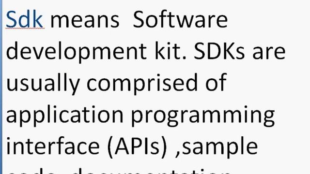 what is sdk ? (software development kit) in Hindi смотреть онлайн