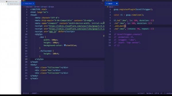 Scroll Trigger Tutorial - 9 - Labels Labels Labels! | GSAP