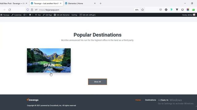 How to make travel booking website with Wordpress | Elementor & Crocoblock смотреть онлайн