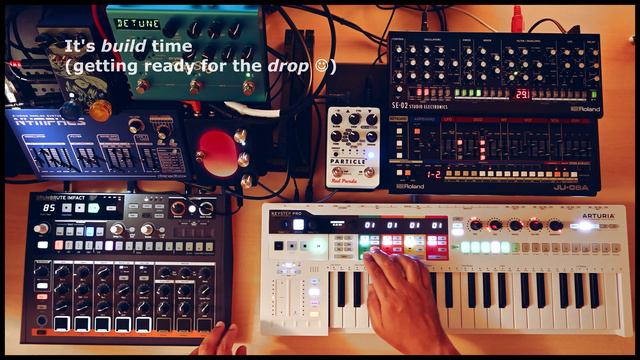 073▶️ Stepper recorded "from scratch" (Keystep Pro // Drumbrute Impact // SE02 // JU06A // Nymphes) смотреть онлайн