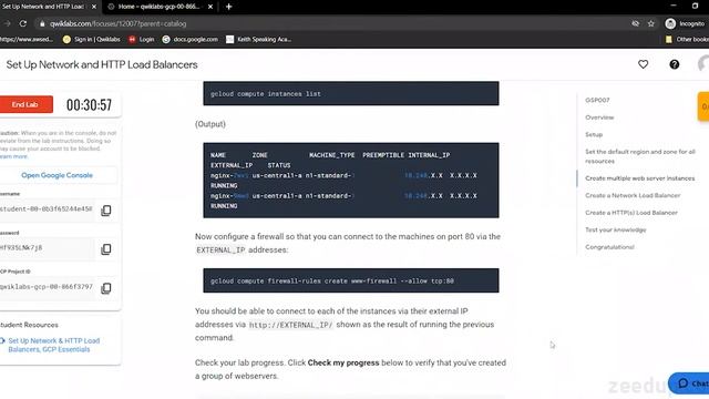 Google Cloud Platform : Network and Load Balancer смотреть онлайн