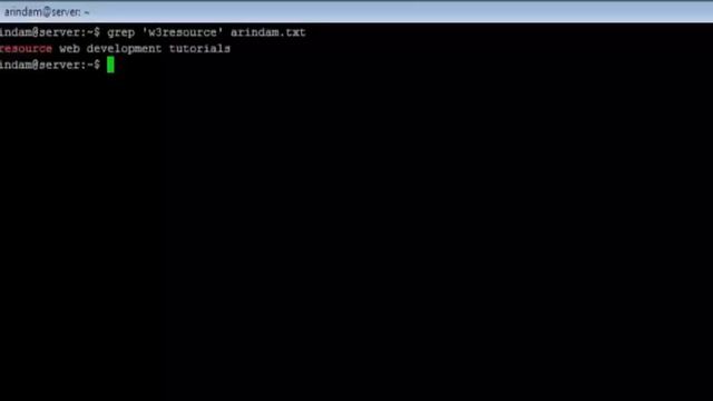 Linux - grep Command - w3resource смотреть онлайн
