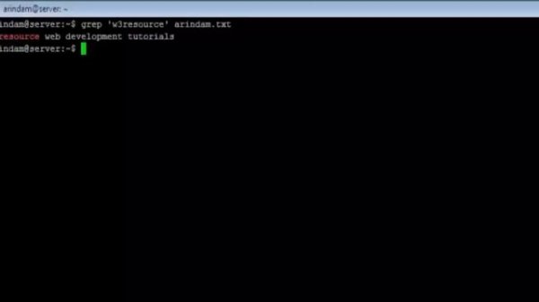 Linux - grep Command - w3resource