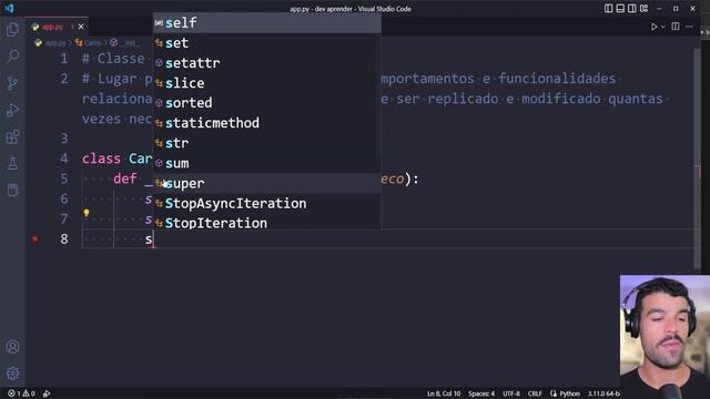 O QUE É UMA CLASSE PYTHON? (EM 2 MINUTOS) смотреть онлайн