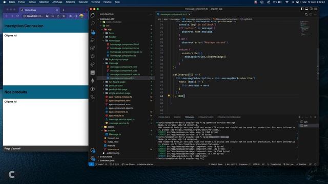 Angular / Node.js : Service, Injection de dépendance, onDestroy, Observable (partie 6) смотреть онлайн