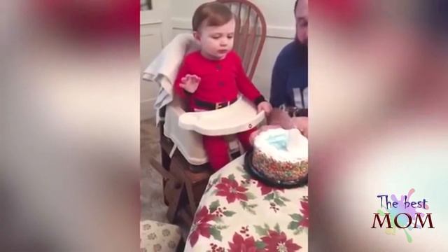 Смешные ДЕТИ задувают свечи на торте ??? / Смешной малыш / Приколы в день рождения ребенка