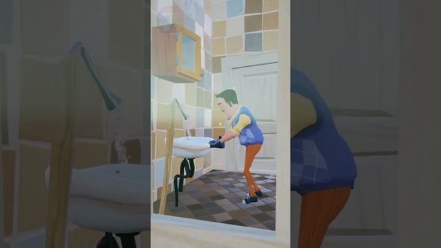 Удалил ванну в доме соседа | Привет Сосед #shorts смотреть онлайн