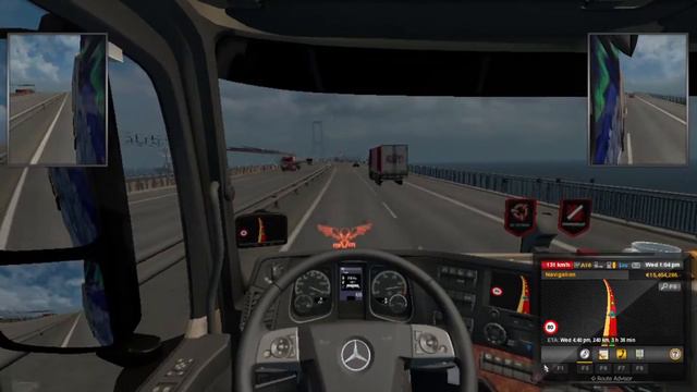 Euro Truck Simulator 2 Driving Mercedes Truck Gameplay | Cabin Sound Increased