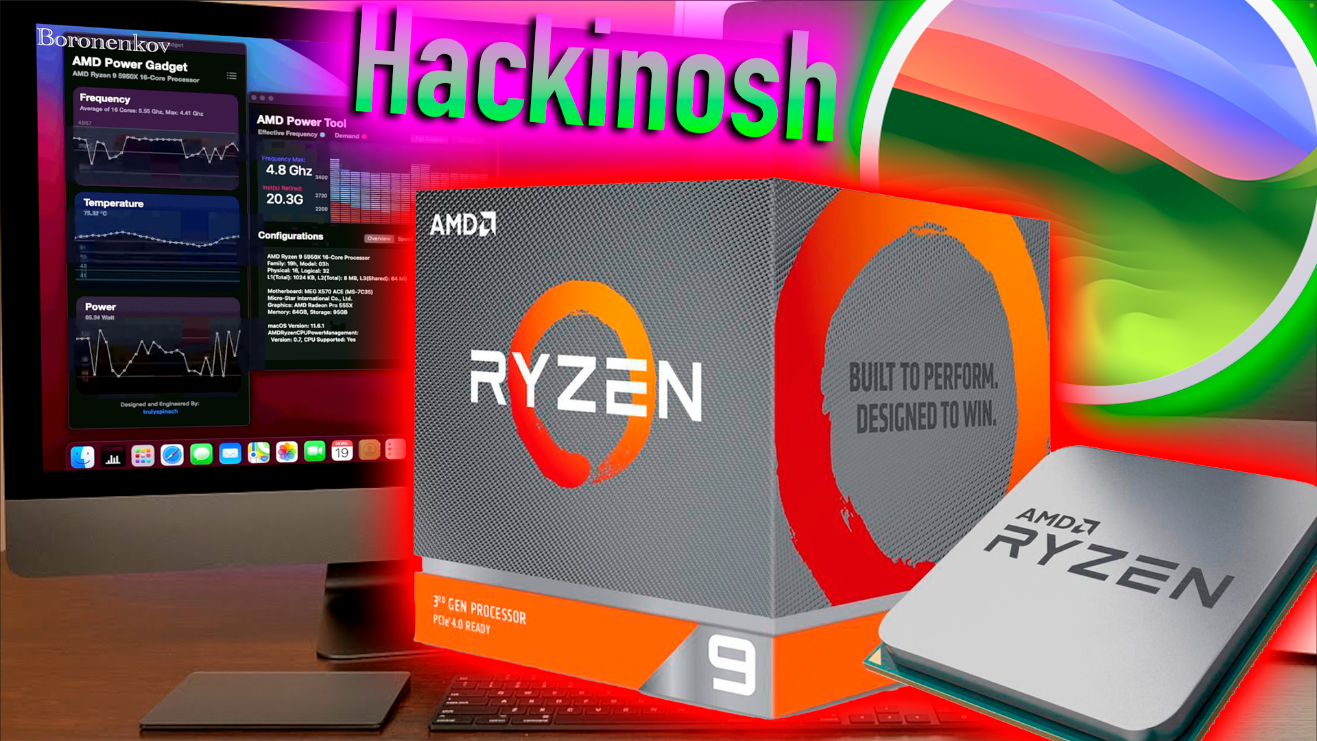 RYZEN СЕГОДНЯ В HACKINTOSH! КОНКУРЕНТ INTEL? - ALEXEY BORONENKOV | 4K смотреть онлайн
