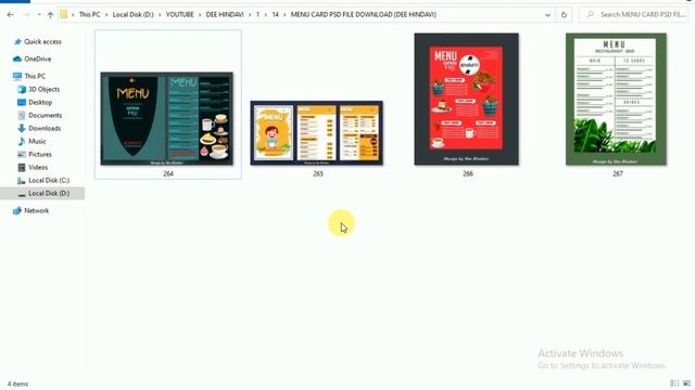 4 Menu Card PSD File Free Download in Photoshop смотреть онлайн