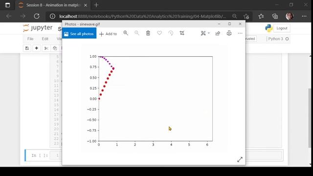 Data Visualization using matplotlib - Section 8: Animation and interaction with plots смотреть онлайн