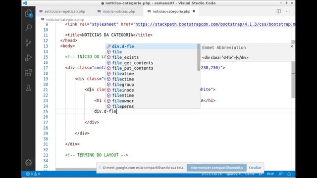 Usando o Bootstrap para preparar o layout para receber scripts PHP смотреть онлайн