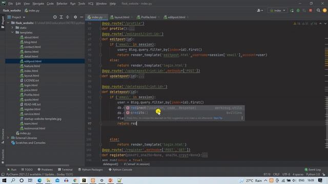 delete record from database in flask | Delete post in flask [Hindi] | flask Tutorial #23 смотреть онлайн