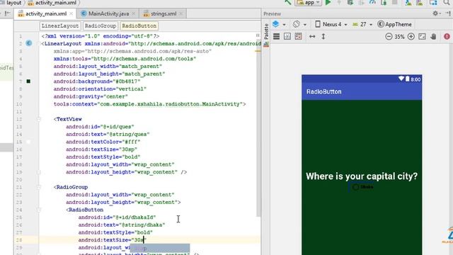 Android Bangla Tutorial 24 How to use radio button and groups in andorid studio part 1 2018 смотреть онлайн