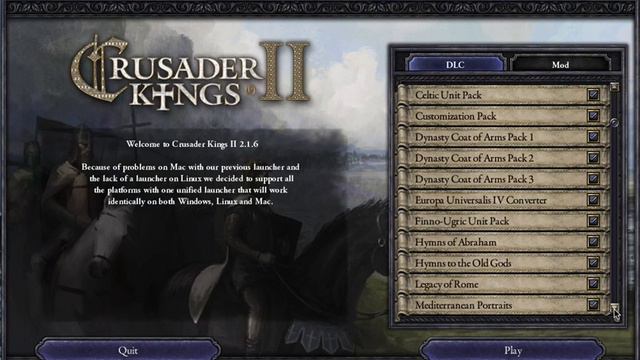 Crusader Kings II Launcher - Weird scrolling смотреть онлайн