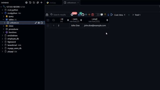Cours complet de CRUD en Python avec MySQL : Guide pour débutants смотреть онлайн