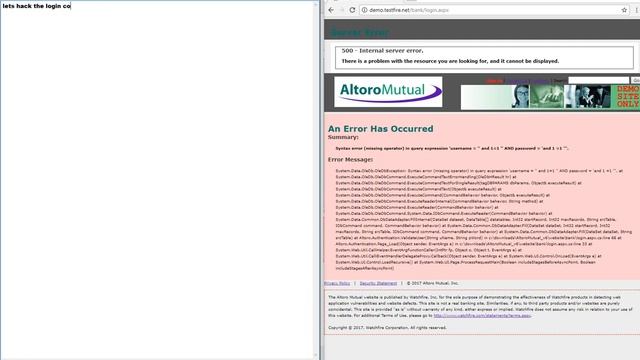 Hacking "Altoro Mutual" - Thav3n смотреть онлайн
