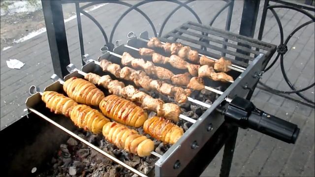 Шампуры-самокруты в действии смотреть онлайн