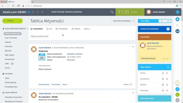 Interface and messages in Bitrix24 - Polish tutorial смотреть онлайн