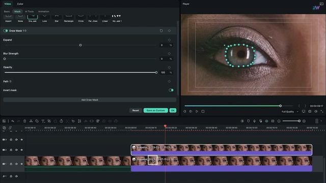 Filmora ZOOM Through Eye Transition Tutorial || How To Edit With Filmora