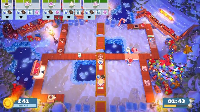 Overcooked 2. Christmas Cracker 1-3. Single Player. 4 Stars. смотреть онлайн