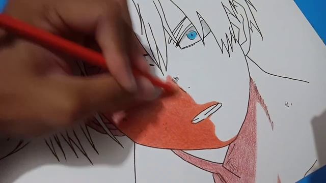 วาดรูปโทโดโรกิ โชโตะ Drawing Shoto Todoroki ( My Hero Academia )| Popul art смотреть онлайн