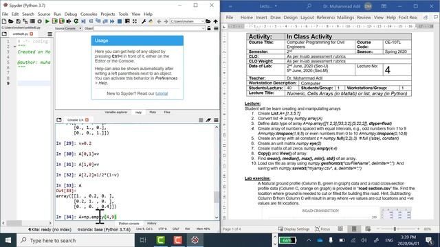 Lecture 4: Python for Civil Engineers: Numerics List Arrays Contd смотреть онлайн