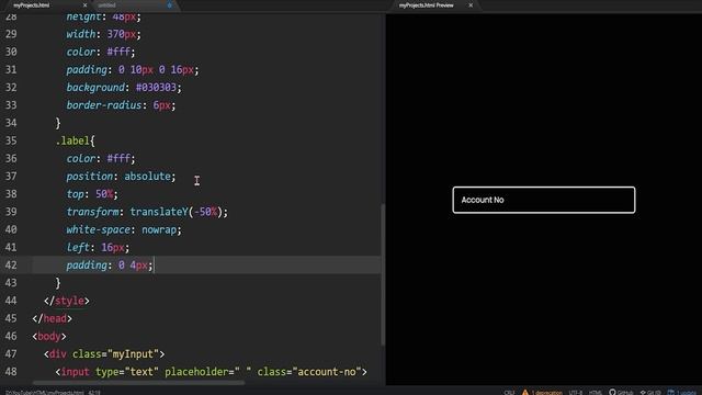 Input Label Animation Using Only HTML & CSS | Input Animation Only CSS | #RuncodeNow смотреть онлайн
