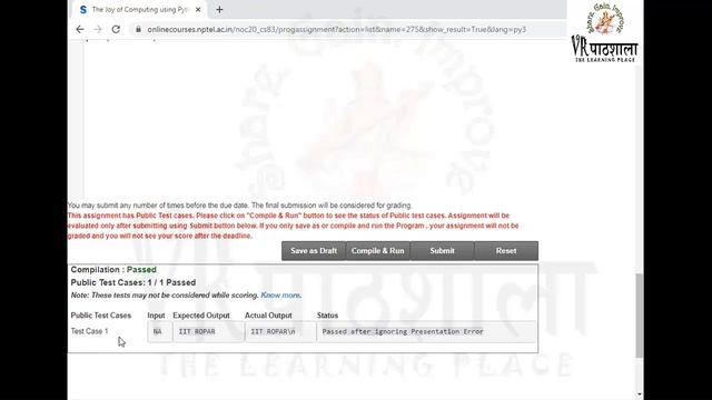 The Joy of Computing Using Python |Week-2| Programming Assignment-1 Solution | NPTEL | VRpathshala смотреть онлайн