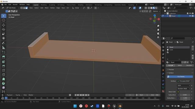 Как сделать кусок дороги в Blender для UE 5 смотреть онлайн
