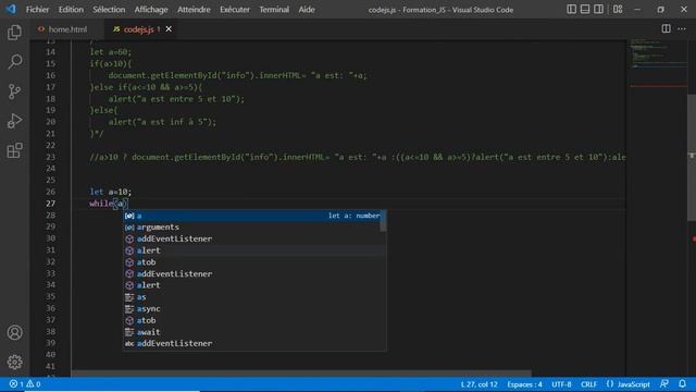 Apprendre JavaScript - Conditions & Boucles смотреть онлайн