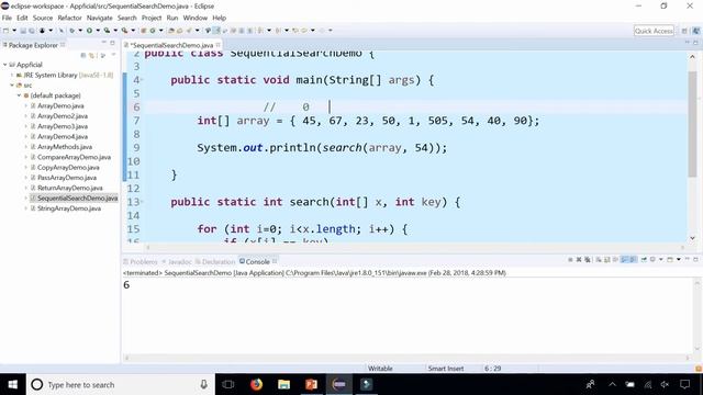 Array Sequential Search Method in Java Programming - Java Tutorial - APPFICIAL смотреть онлайн