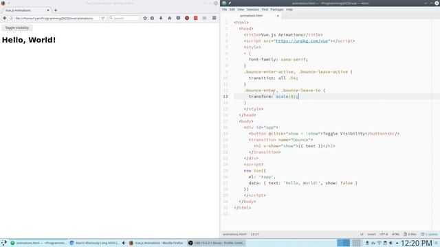 Vue.js: Animation смотреть онлайн