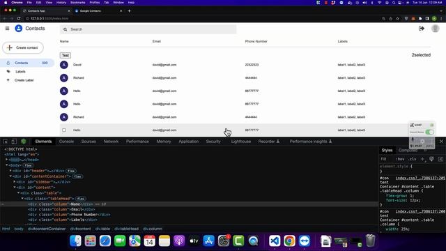 Create Google Contacts Clone with HTML5, CSS3, Javascript, Node.js, Express.js and MySQL | Part 4 смотреть онлайн