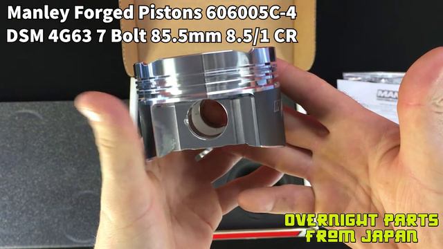 Manley Performance Mitsubishi 4G63 7 Bolt Pistons Box Opening Review Part # 606005C смотреть онлайн