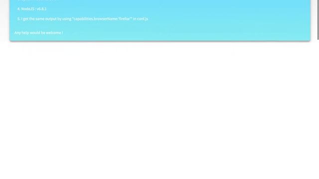 Protractor : WebDriverError : could not initialize sun.security.ssl.SSLContextImpl$TLSContext смотреть онлайн